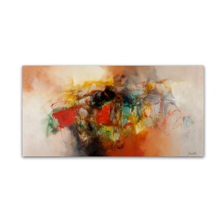 Trademark Fine Art Zavaleta 'Abstract VI' Canvas Art, 16x32 MA063-C1632GG